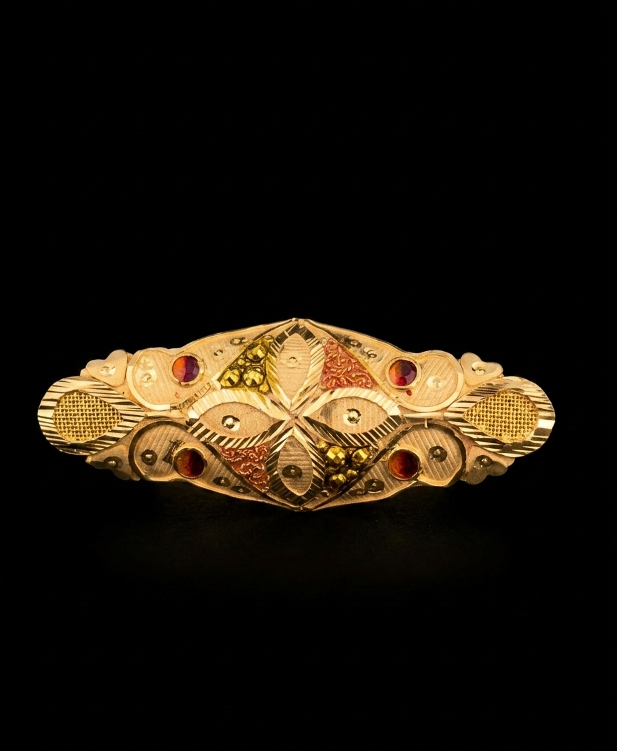 Traditional Floral Meenakari Statement Ring