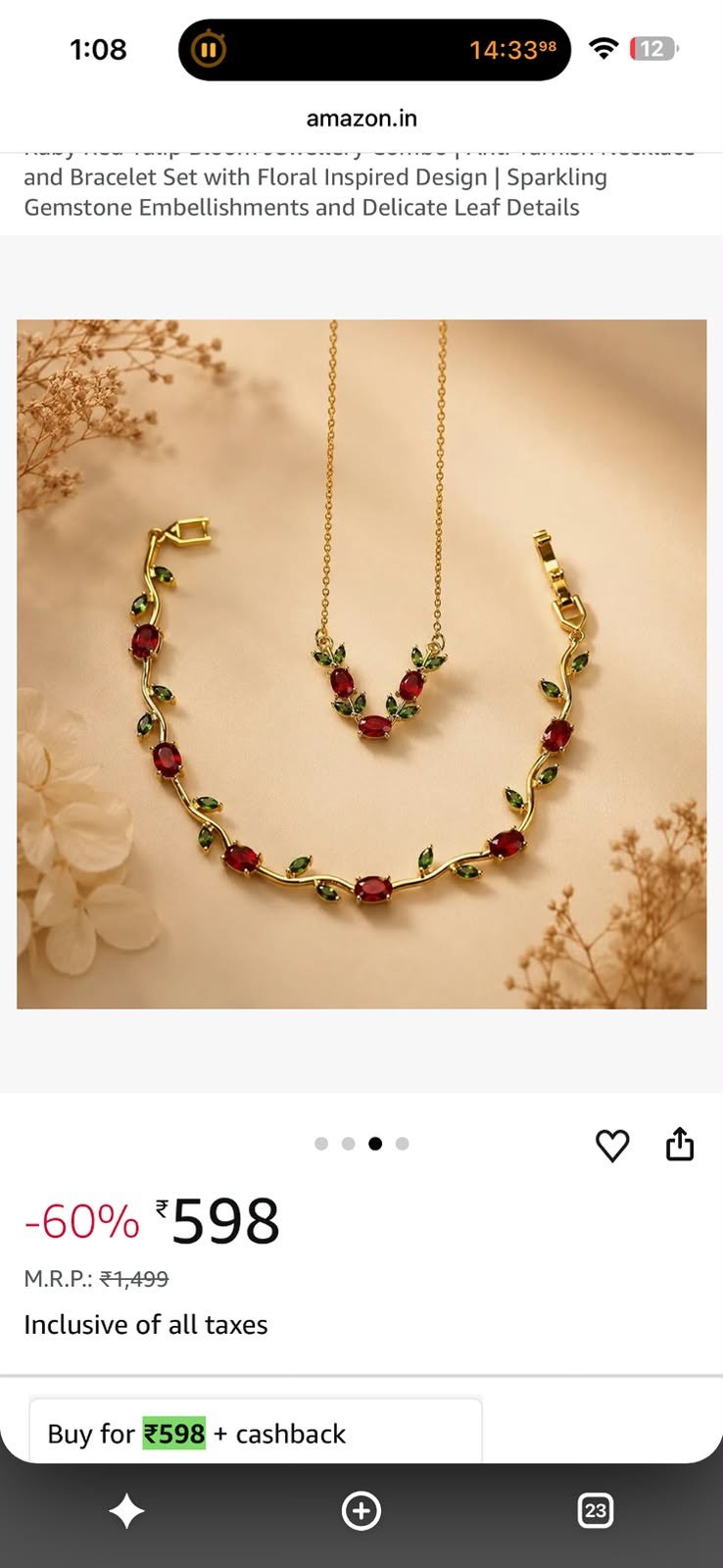Colorful chain & Bracelet